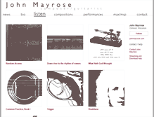 Tablet Screenshot of listen.johnmayrose.com